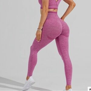 NWT Buffbunny Collection BBL Seamless Leggings Cake Pop Pink Medium